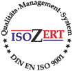 Qualitätsmanagement System ISO-Zert-Logo